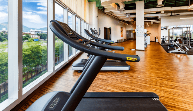 24-hour fitness centre at Eastin Penang